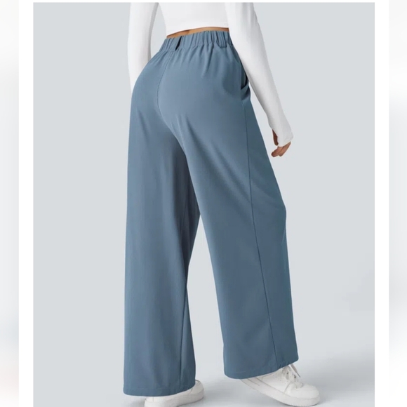 HALARA Navy Wide-Leg Lounge Pants - Picture 6 of 8